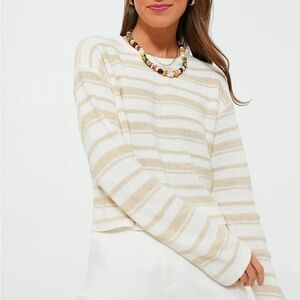 Tuckernuck Cream Crew Neck Sweater Soft Knit